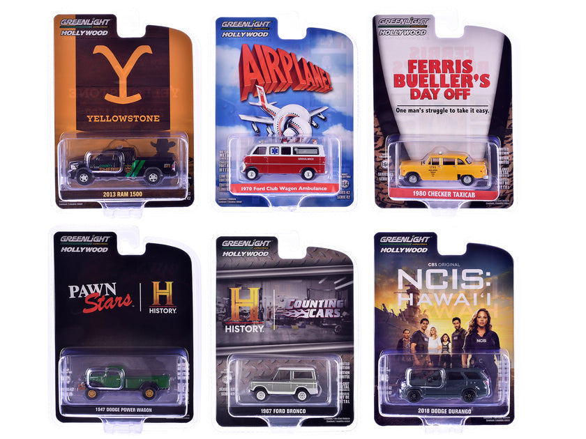 Greenlight Hollywood Serie 42 1/64 Modellbauauto Set 6 Stück 3