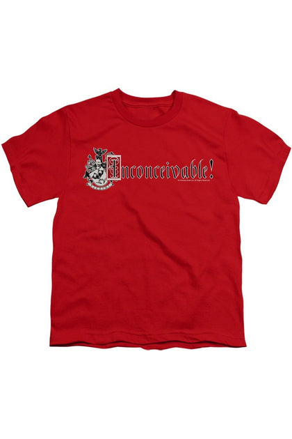 Gildan Princess Bride Vizzini Crest T-Shirt Red Medium 2