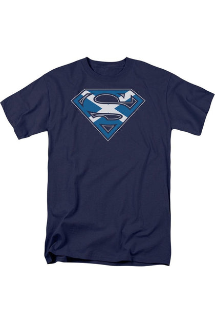 Gildan Superman Scottish Shield T-Shirt Blue XXL 2