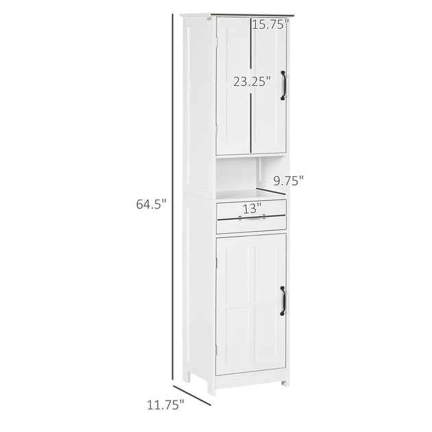 Hivvago Bathroom Storage Cabinet White 4