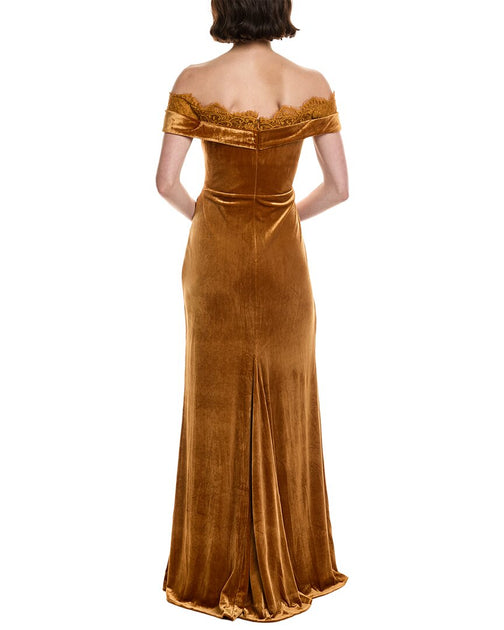 Rene Ruiz Velvet Gown Brown US 14 3