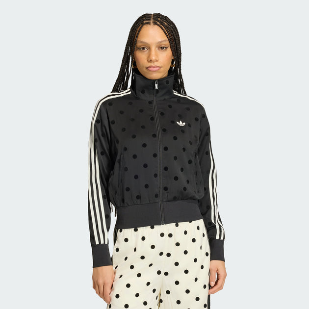 adidas Women's Satin Polka Dots Tt Track Top | ShopSimon