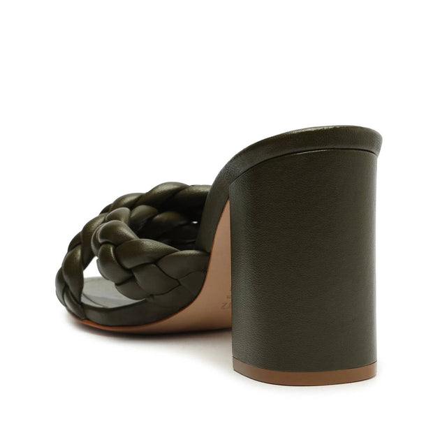 SCHUTZ Cicely Block Sandal Green US 7.5 3