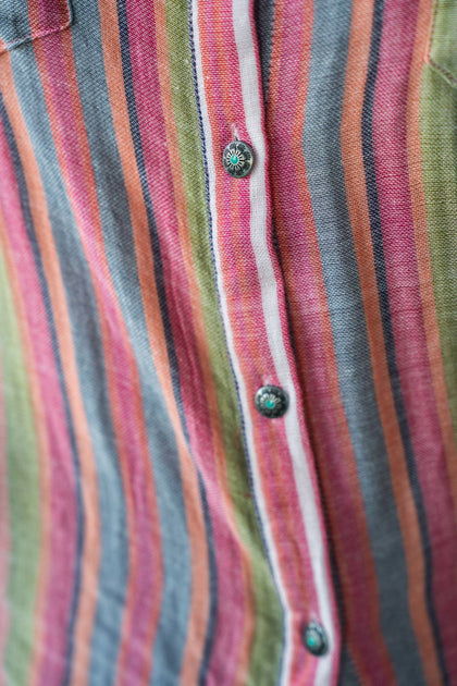 Tasha Polizzi Linen Shirt Pink Medium 4