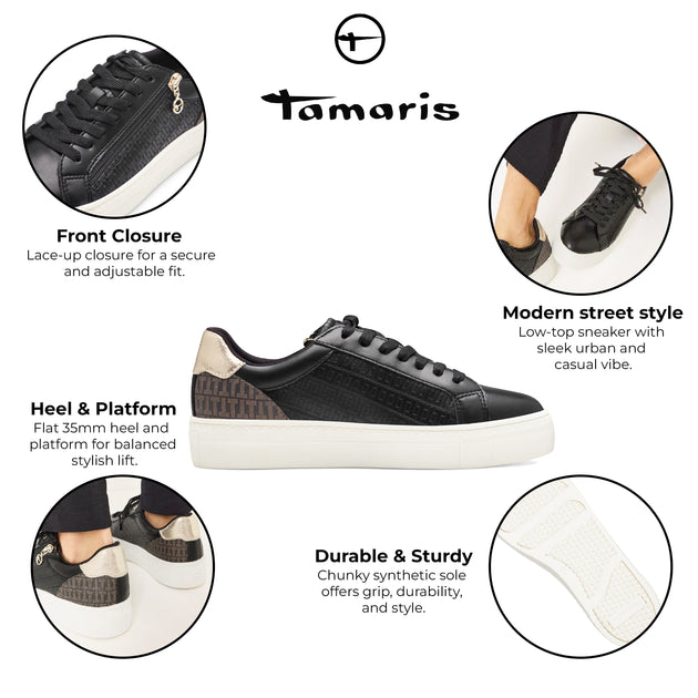 Tamaris Sneakers Black/Gold 38 7