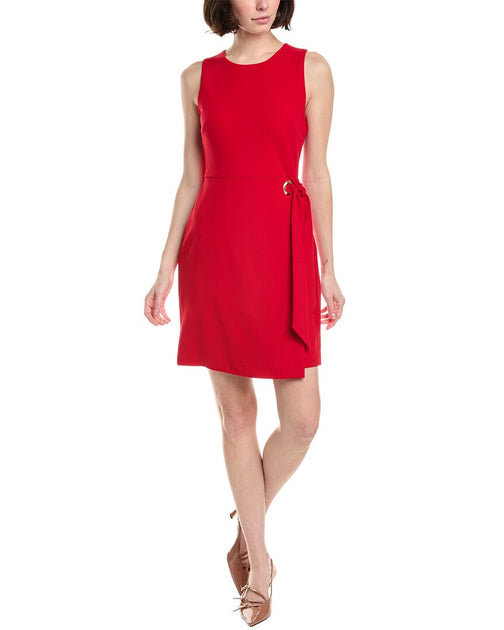 Tahari ASL Sheath Dress Red US 12 2