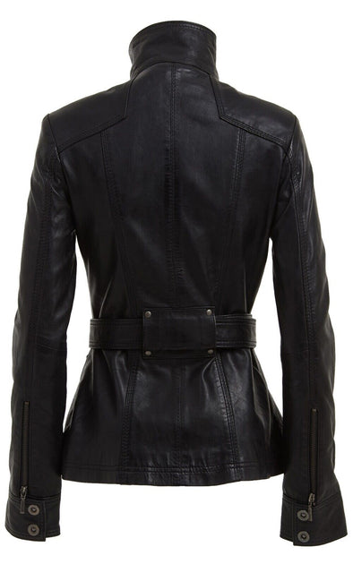 Infinity Phoenix Leather Jacket Black Large 4