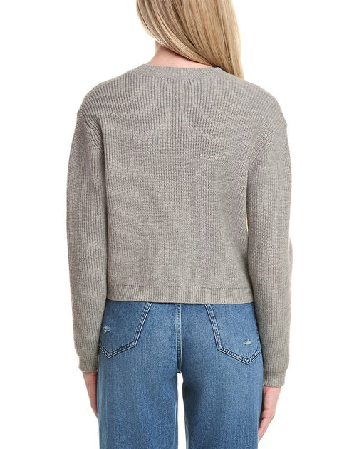 Lea & Viola Bow Cardigan Grey Medium 3