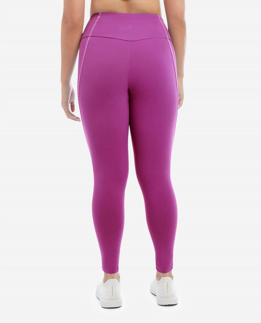 Danskin Corset 7/8 Supersculpt Waistband Legging Pink Small 3