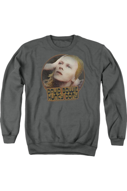 Gildan David Bowie Hunky Dory Circle Crewneck Sweatshirt Green Medium 2