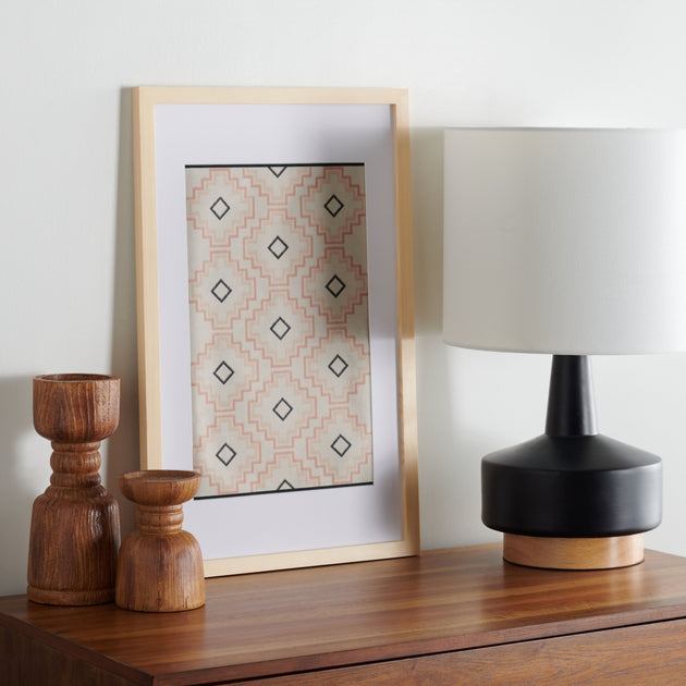 Safavieh Mejia Framed Textile Art Ivory 2
