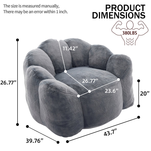 GOODSILO Floor Chair Gray 4