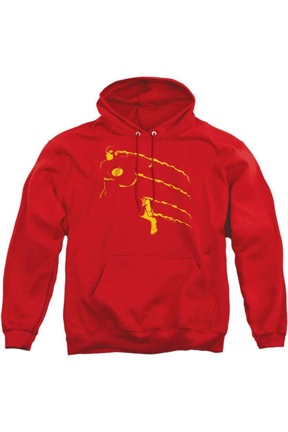 Gildan DC Comics Flash Adult Pullover Hoodie Red Large 2