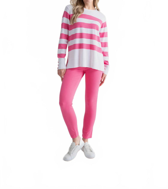 MARBLE Light Stripe Sweater Pink XSmall 2