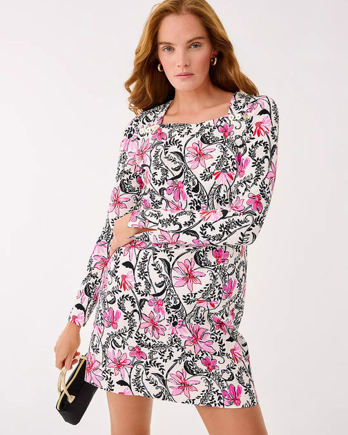 Lilly Pulitzer Aubri Square Neck Dress Multi XXS 2