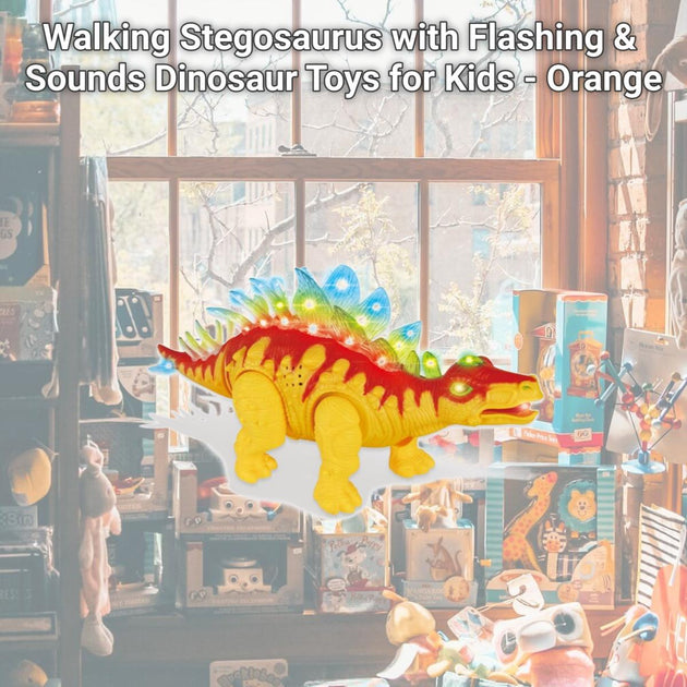 AZImport Walking Stegosaurus Orange 3