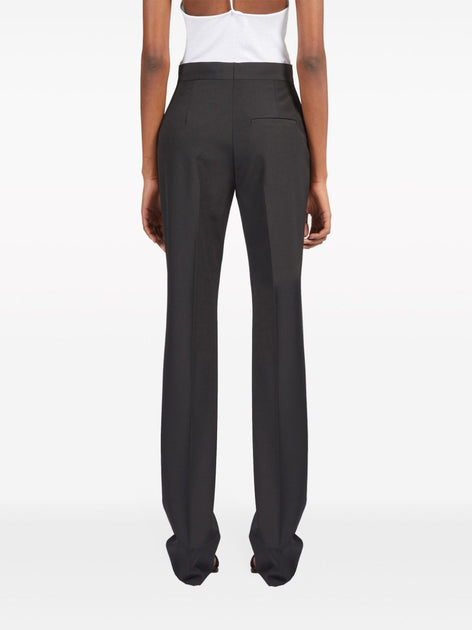 Ferragamo Tailored Virgin Wool Trousers Black EU 40 4