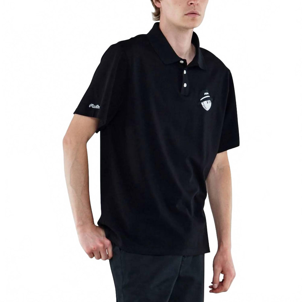 Malbon Golf Cooper Core Polo In Black | ShopSimon