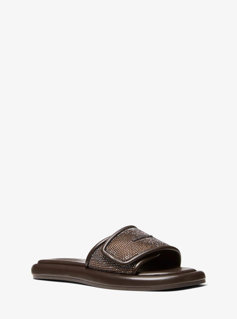 Michael Kors Suki Slide Sandal Black US 8 2