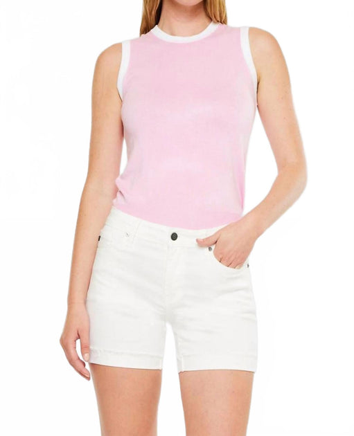 KanCan Women's Mid Rise Short White 24 2