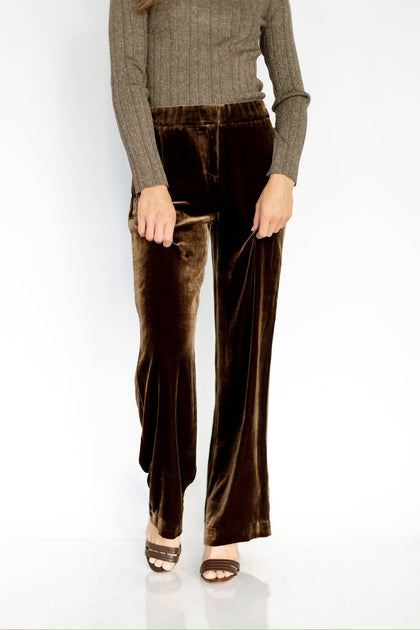 Go by Go Silk Cocktail Pant Brown XS 2