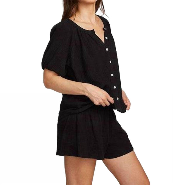 Chaser Brentwood Blouse Black XS 3