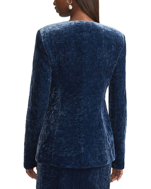 Lafayette 148 New York Tailored Jacket Blue US 2 3