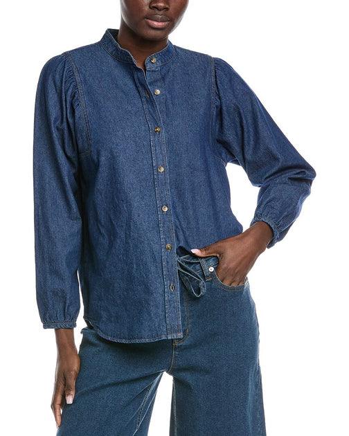 Anne Klein Denim Shirt Blue XL 2