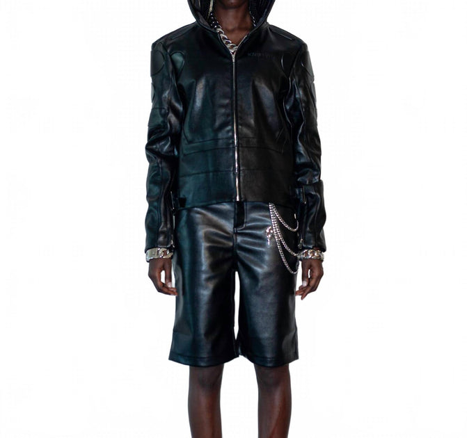 knotWTR Shorts Leather Black 34 2