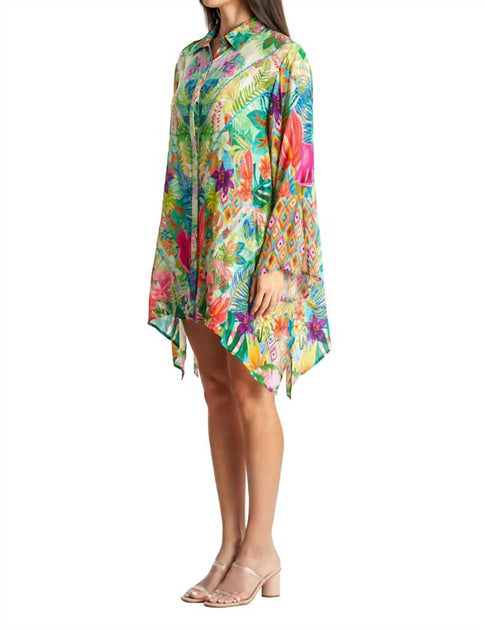 La Moda Clothing Island Girl Cover Up Multi Large/XLarge 3