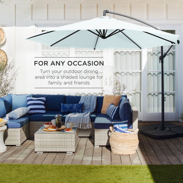 Best Choice Products 10ft Offset Patio Umbrella 4