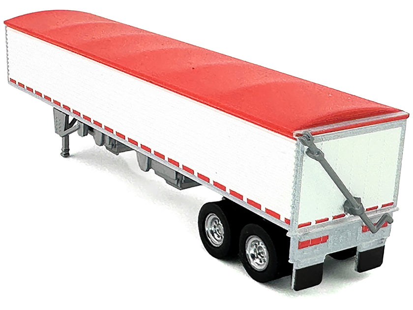 HO Logistics Covered Grain Trailer Weiß Rot 1/87 4