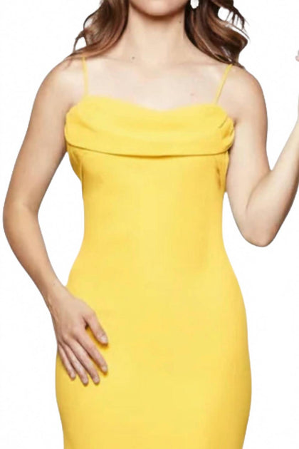 Milano Formals Flowing Muse Maxi Dress Yellow EU 38 3