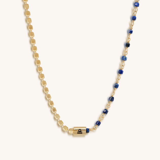 Karma and Luck Romantic Idealist Libra Lapis Necklace Blue 2