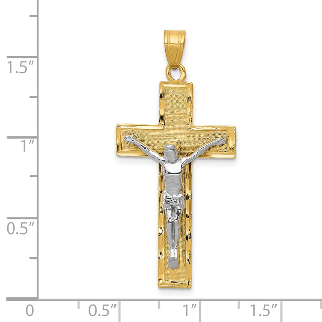 Diamond2Deal Crucifix Pendant Two-tone 7