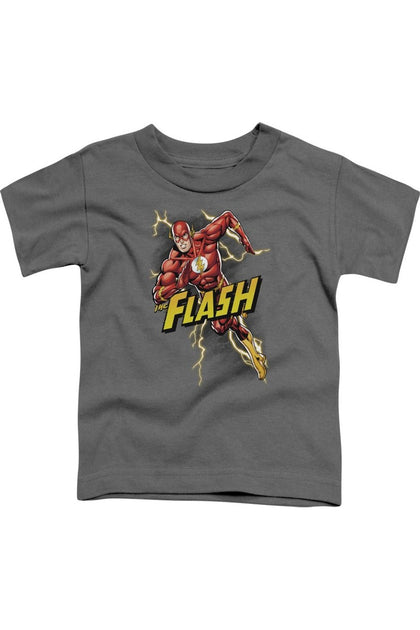 Gildan Justice League Bolt Run Short Sleeve Tee Pink 4 Years 2