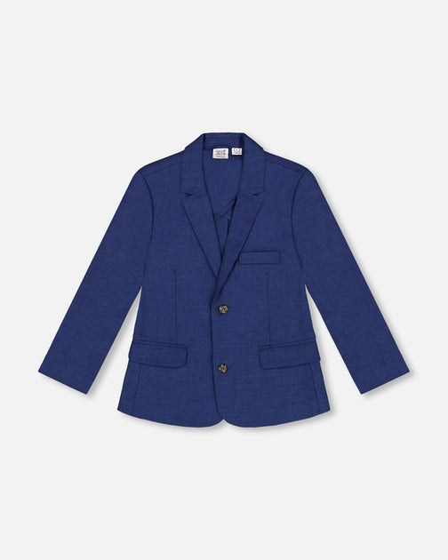 Deux par Deux Two Button Blazer Navy Blue US 4T 2