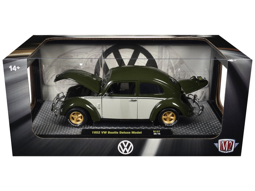 M2 Machines 1952 Volkswagen Beetle Deluxe Dark Green 1:24 4