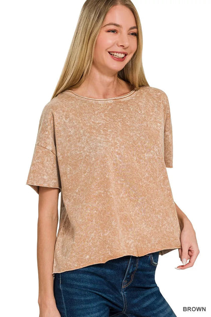 TRUEDAMES Halo Cotton Top Brown S/M 2
