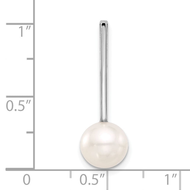 Diamond2Deal Pearl Drop Pendant Silver 4