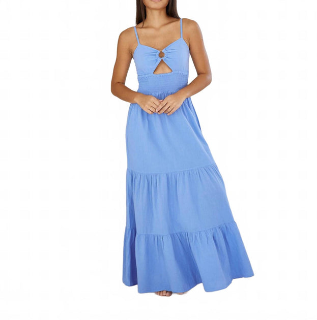 Blanco Nayla Maxi Dress Blue Large 2