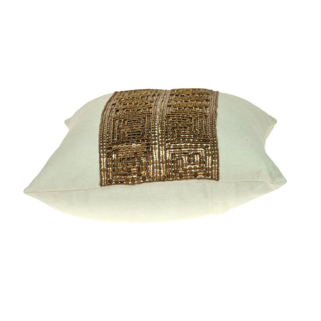 Hivvago Glam Lumbar Throw Pillow Off White 4