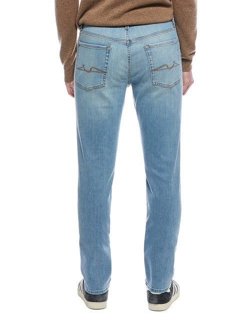 7 For All Mankind Piqua Straight Jean Blue 30 3