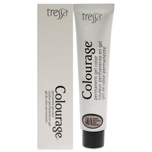 Tressa Colourage Permanent Gel Color 4NA Dark Natural Ash Brown 2 oz 2