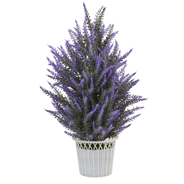 Hivvago Artificial Lavender Plant Lavender 22in 2