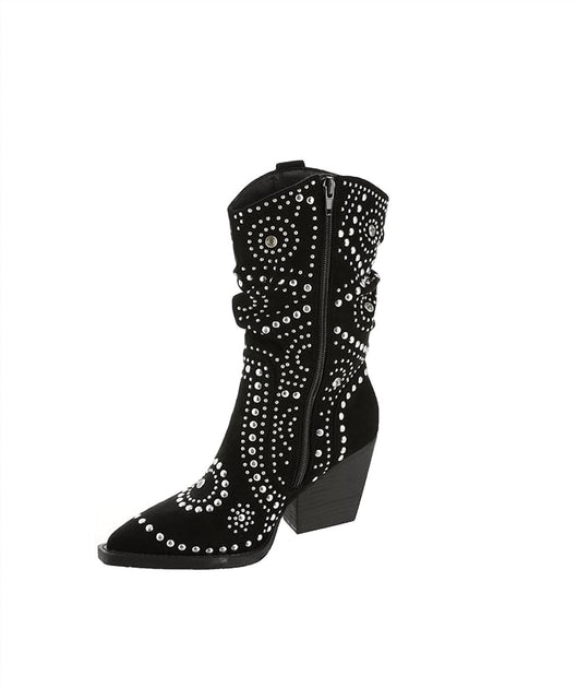 Very G Stellar Studded Boot Black US 7.5 3