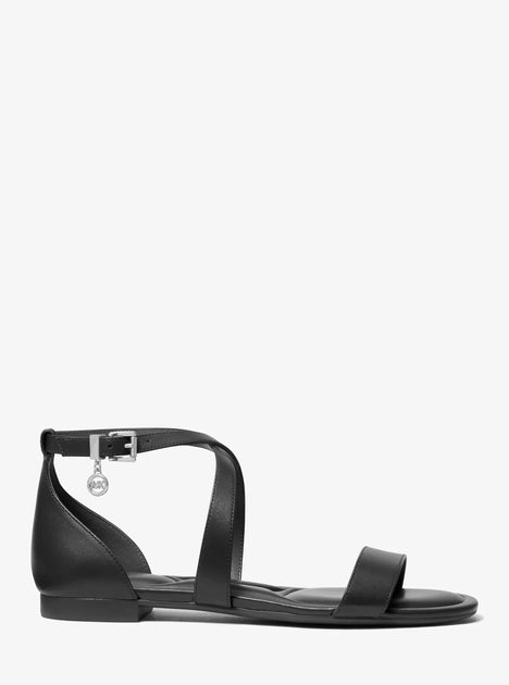 Michael Kors Alexa Flex Leather Sandal Blue US 9 3