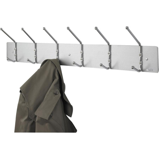Safco 6-Hook Steel Coat Rack Silver 3