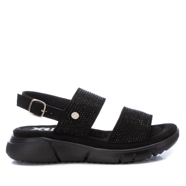 Xti Flat Suede Sandals Black US 7 2