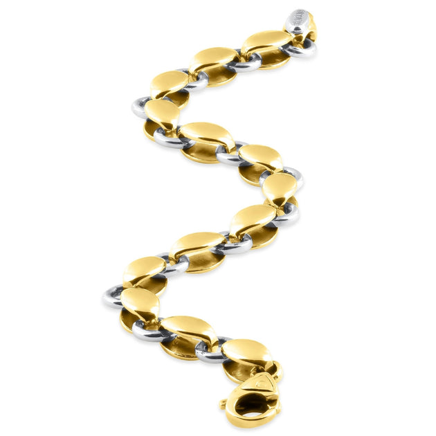 Pompeii3 Men's Link Bracelet Silver 8.5in 4